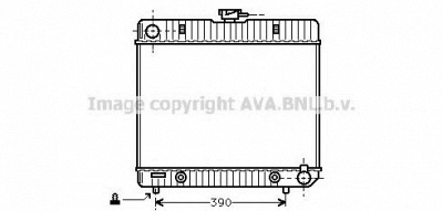 AVA QUALITY COOLING ms2043 -  Радиатор, охлаждение двигателя